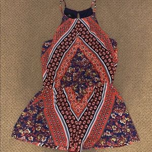 Fun patterned romper